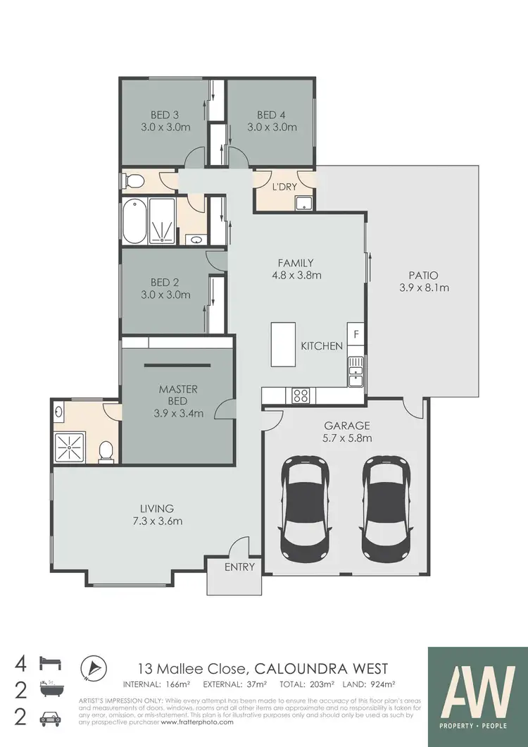Floorplan of Homely house listing, 13 Mallee Close, Caloundra West QLD 4551