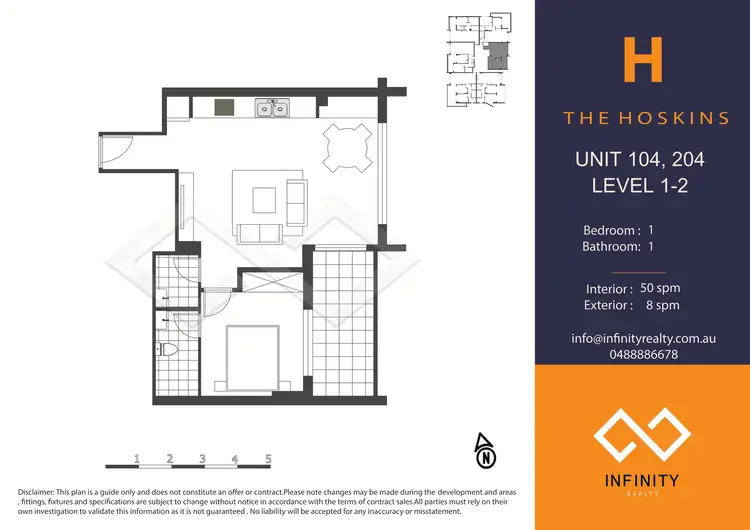 Floorplan of Homely apartment listing, 104/80 Marshall Street, Bankstown NSW 2200