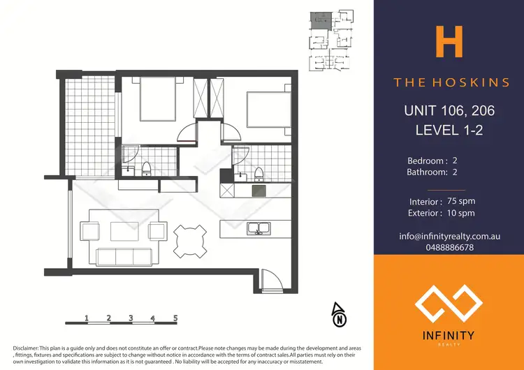 Floorplan of Homely apartment listing, 106/80 Marshall Street, Bankstown NSW 2200