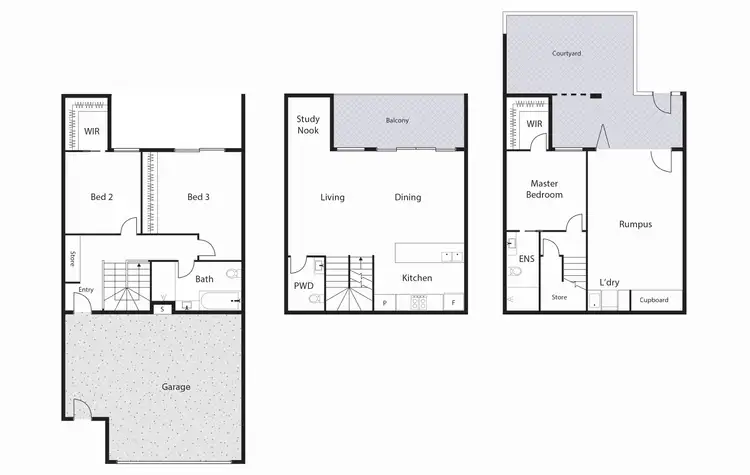 Floorplan of Homely townhouse listing, 71 Holborow Avenue, Denman Prospect ACT 2611