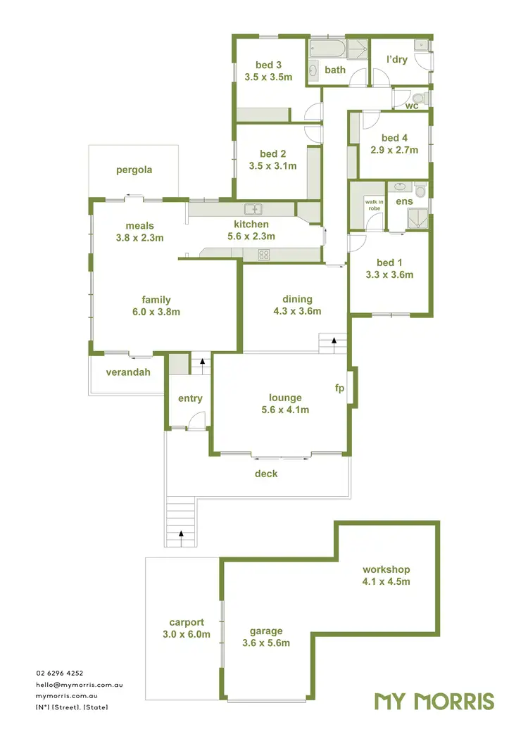 Floorplan of Homely house listing, 5 Menzie Place, Kambah ACT 2902