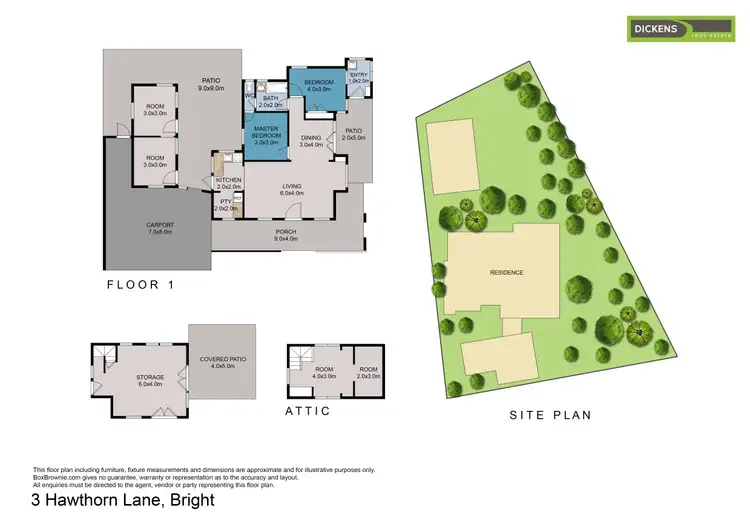 Floorplan of Homely house listing, 3 Hawthorn Lane, Bright VIC 3741