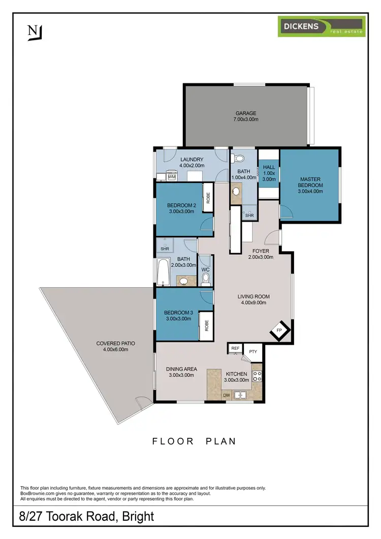 Floorplan of Homely unit listing, 8/27 Toorak Road, Bright VIC 3741