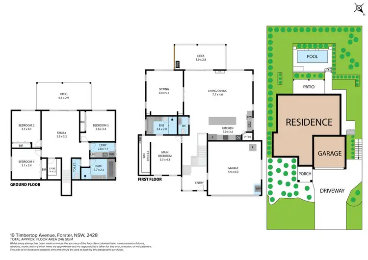 Floorplan of Homely house listing, 19 Timbertop Avenue, Forster NSW 2428