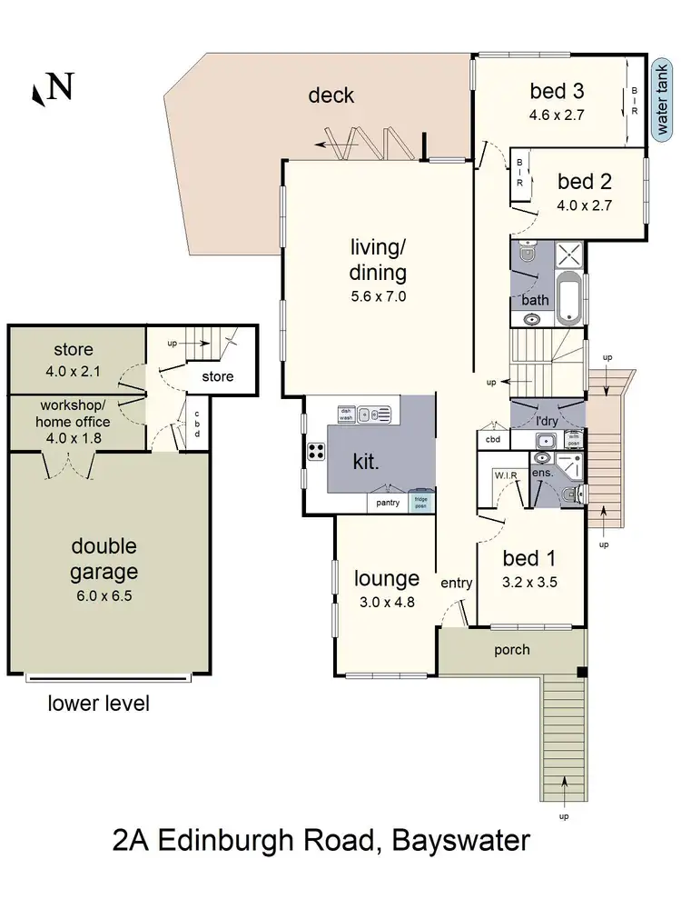 Floorplan of Homely house listing, 2A Edinburgh Road, Bayswater VIC 3153