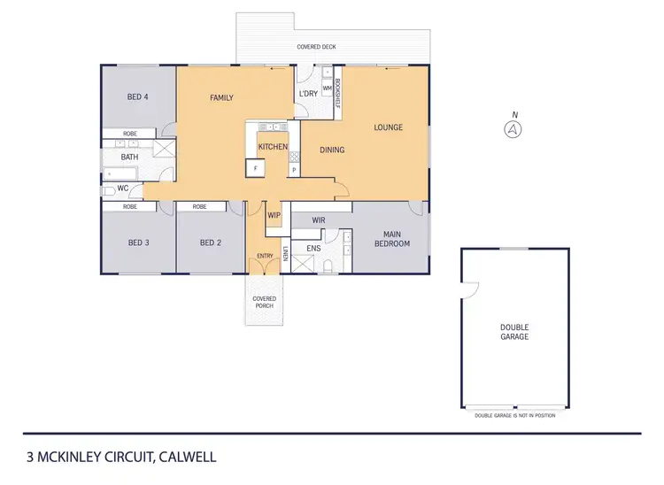Floorplan of Homely house listing, 3 McKinley Circuit, Calwell ACT 2905