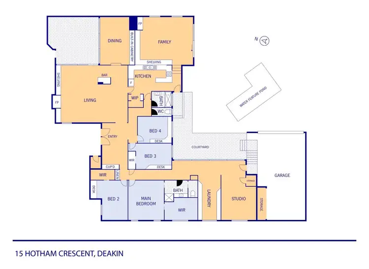 Floorplan of Homely house listing, 15 Hotham Crescent, Deakin ACT 2600