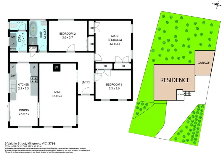 Floorplan of Homely house listing, 5 Valerie Street, Millgrove VIC 3799
