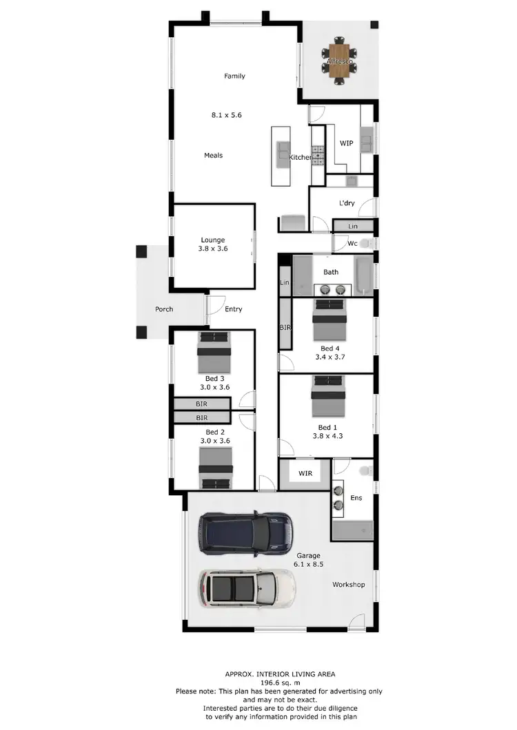 Floorplan of Homely house listing, 16 Hampshire Boulevard, Leneva VIC 3691