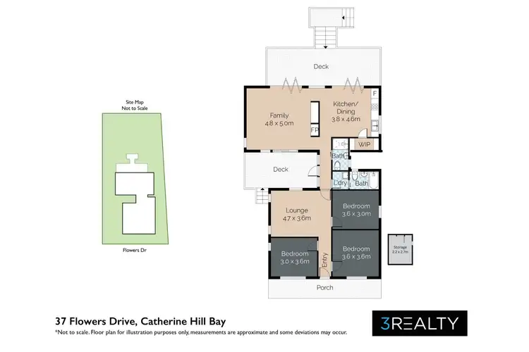Floorplan of Homely house listing, 37 Flowers Drive, Catherine Hill Bay NSW 2281