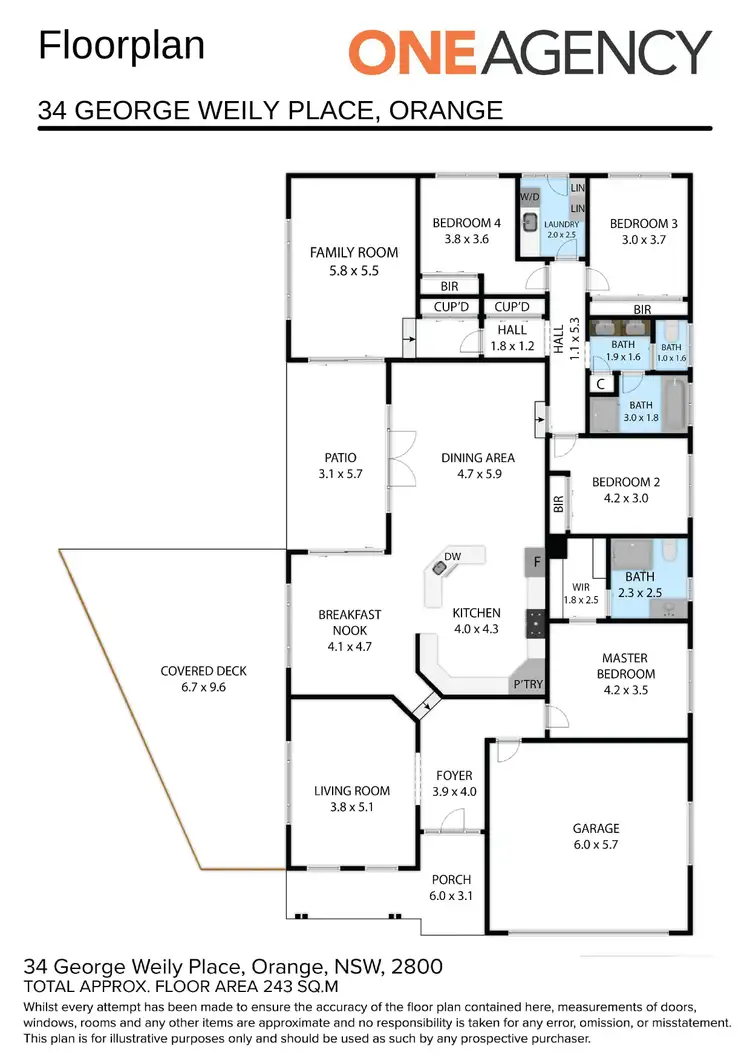 Floorplan of Homely house listing, 34 George Weily Place, Orange NSW 2800