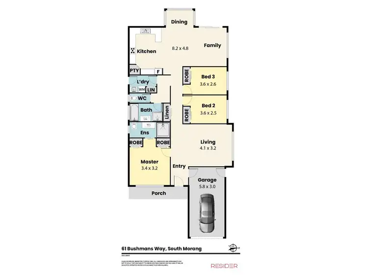 Floorplan of Homely house listing, 61 Bushmans Way, South Morang VIC 3752