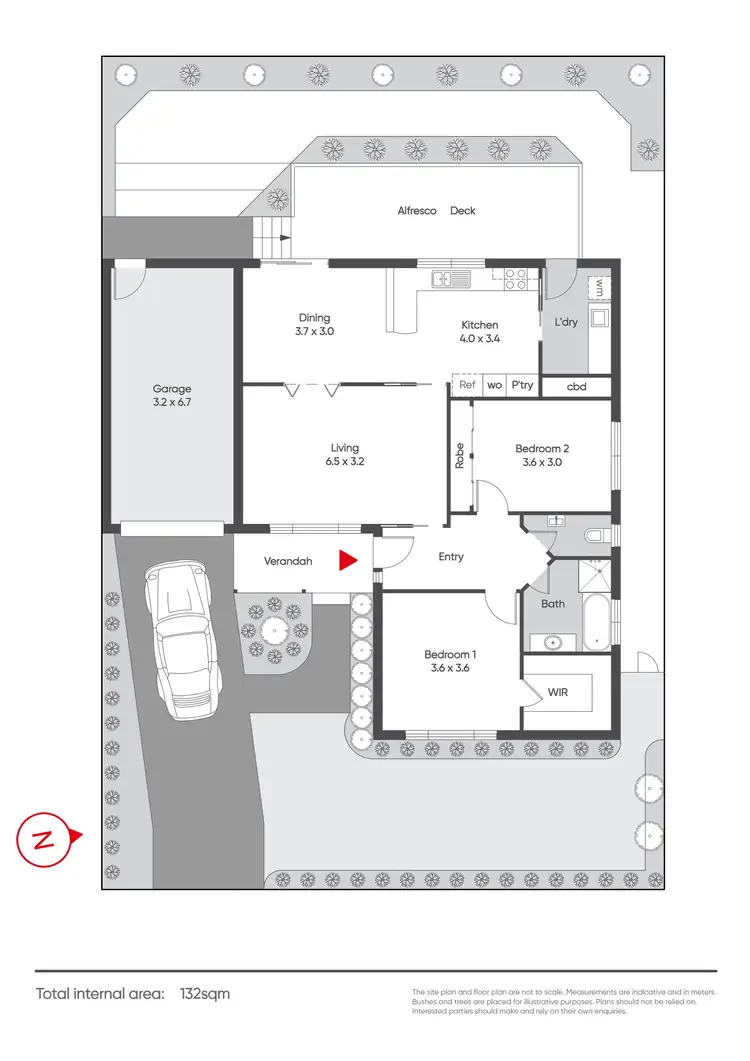 Floorplan of Homely townhouse listing, 1 McCarthy Court, Warragul VIC 3820