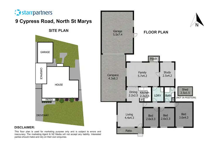 Floorplan of Homely house listing, 9 Cypress Road, North St Marys NSW 2760