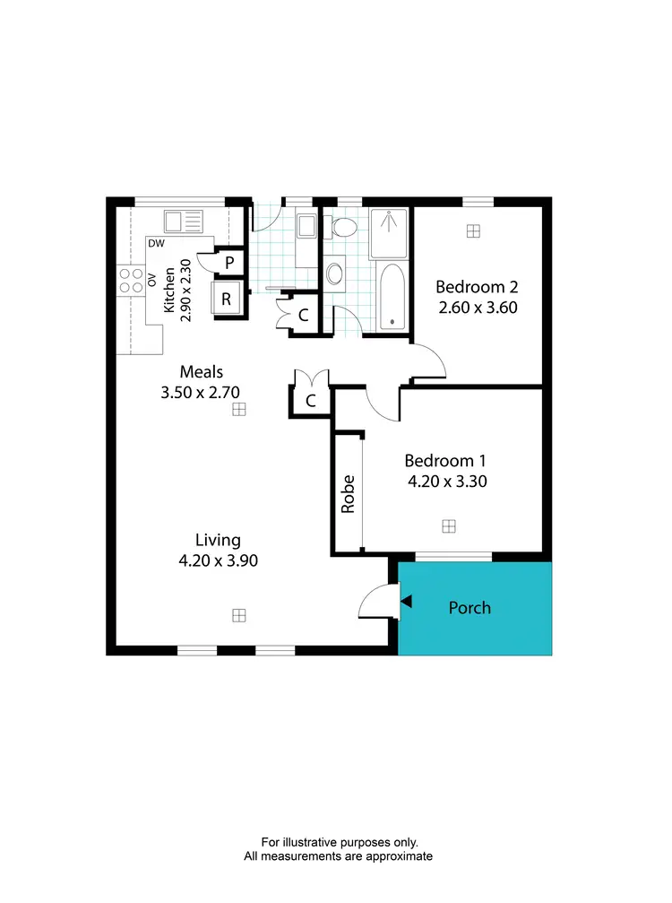Floorplan of Homely unit listing, 11/11 East Parade, Kingswood SA 5062