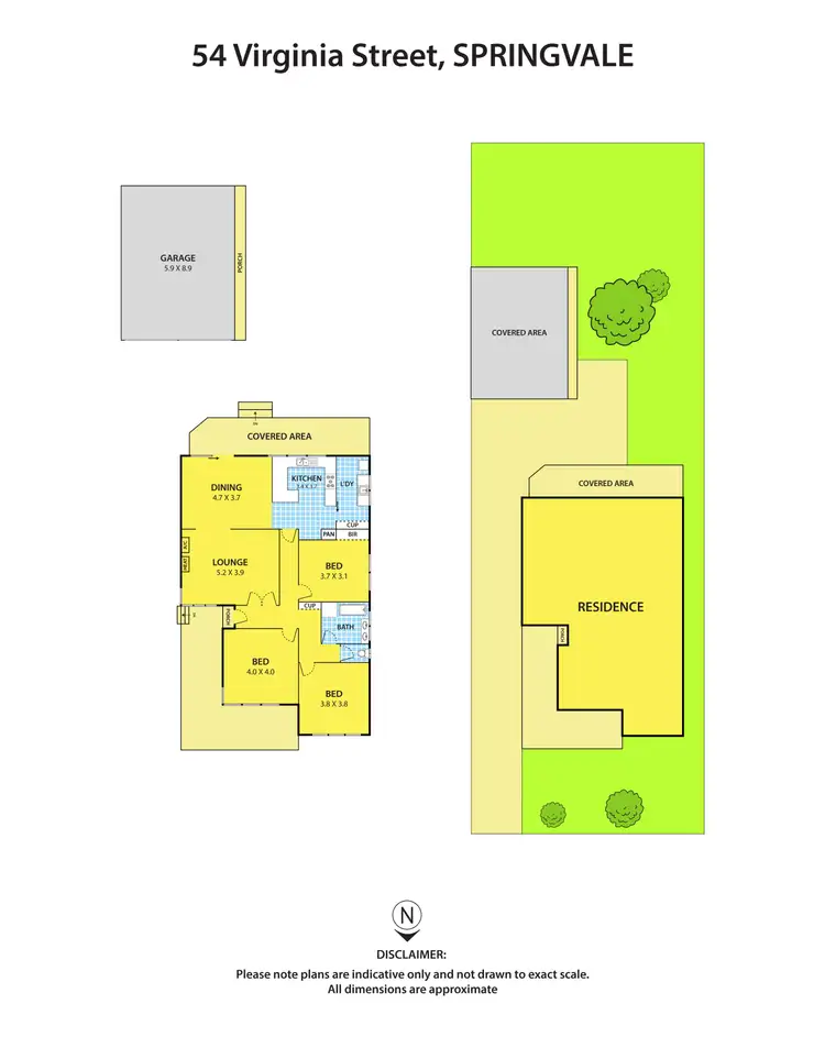 Floorplan of Homely house listing, 54 Virginia Street, Springvale VIC 3171