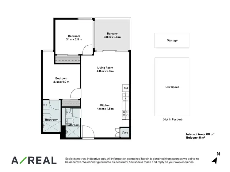 Floorplan of Homely apartment listing, 202/7 Nepean Highway, Elsternwick VIC 3185