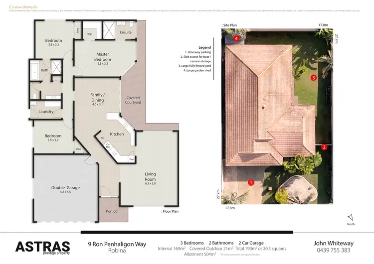 Floorplan of Homely house listing, 9 Ron Penhaligon Way, Robina QLD 4226