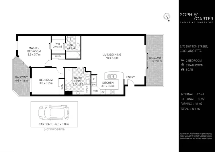 Floorplan of Homely unit listing, 3/72 Dutton Street, Coolangatta QLD 4225