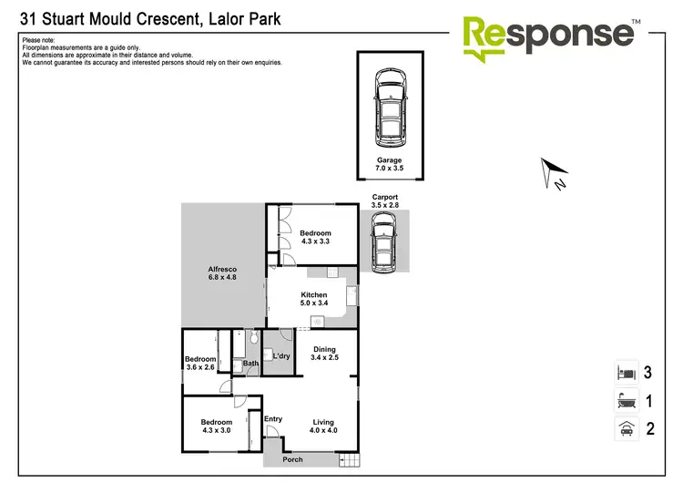 Floorplan of Homely house listing, 31 Stuart Mould Crescent, Lalor Park NSW 2147