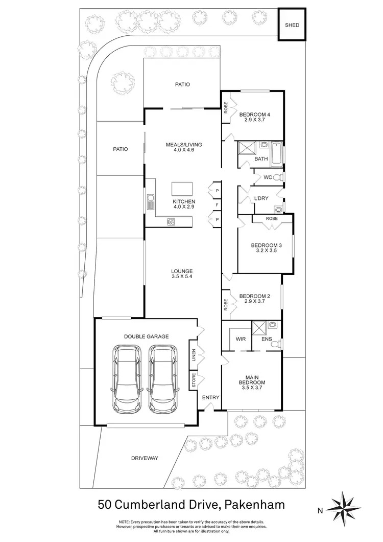 Floorplan of Homely house listing, 50 Cumberland Drive, Pakenham VIC 3810