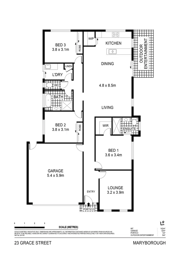 Floorplan of Homely house listing, 23 Grace Street, Maryborough VIC 3465