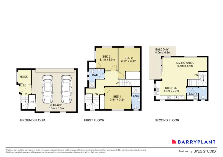 Floorplan of Homely townhouse listing, 1/26 Winifred Street, Essendon VIC 3040