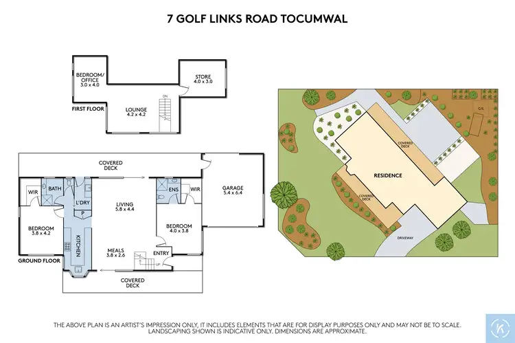 Floorplan of Homely house listing, 7 Golf Links Drive, Tocumwal NSW 2714