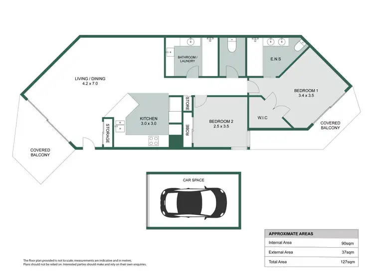 Floorplan of Homely unit listing, 9/1682 David Low Way, Coolum Beach QLD 4573