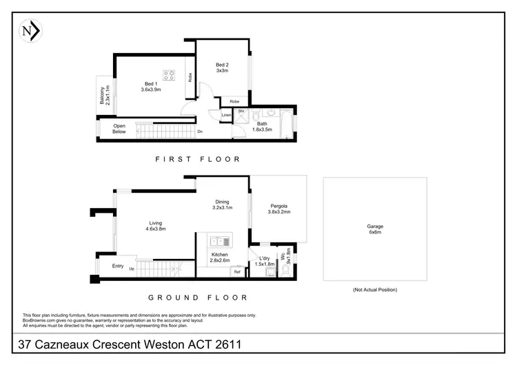 Floorplan of Homely house listing, 37 Cazneaux Crescent, Weston ACT 2611