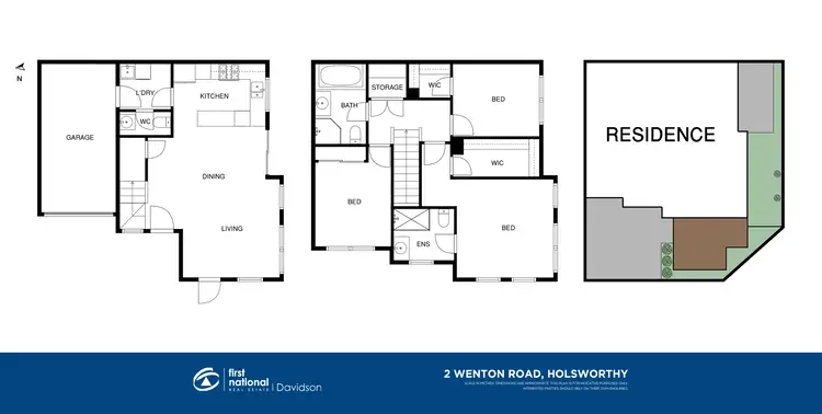 Floorplan of Homely townhouse listing, 2 Wenton Road, Holsworthy NSW 2173