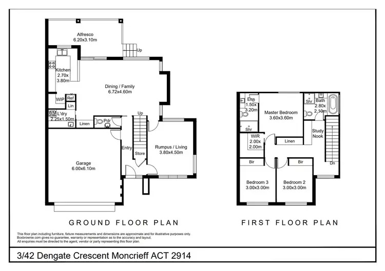 Floorplan of Homely townhouse listing, 3/42 Dengate Crescent, Moncrieff ACT 2914