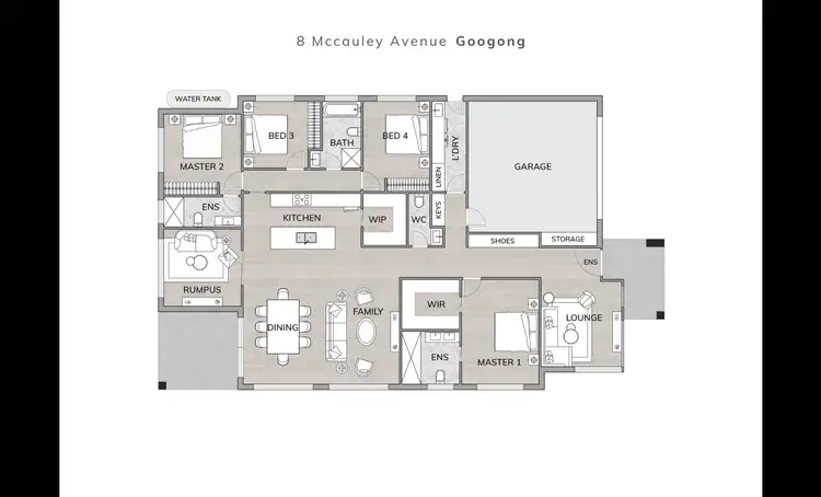 Floorplan of Homely house listing, 8 McCauley Avenue, Googong NSW 2620