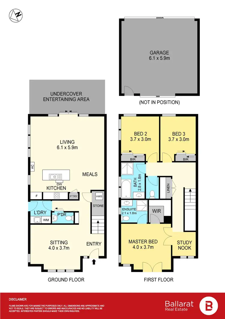 Floorplan of Homely townhouse listing, 17 Willoby Drive, Alfredton VIC 3350