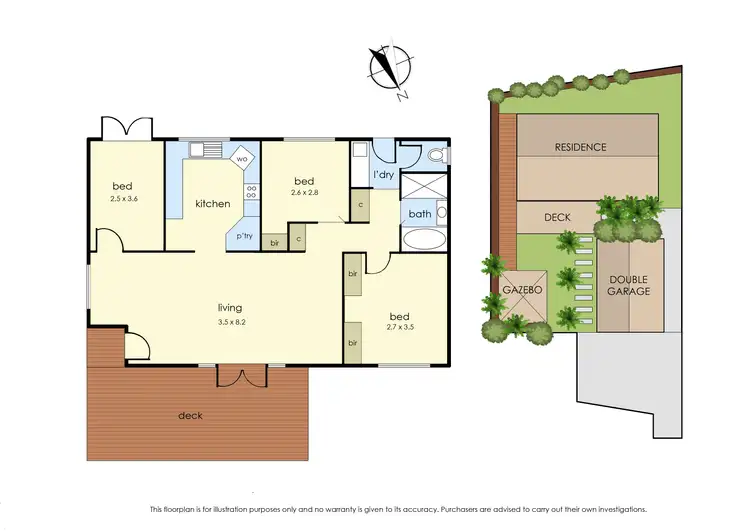 Floorplan of Homely unit listing, 2/25 Stawell Street, Seaford VIC 3198