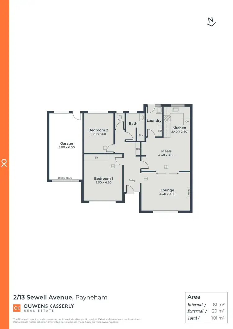 Floorplan of Homely unit listing, 2/13 Sewell Avenue, Payneham SA 5070