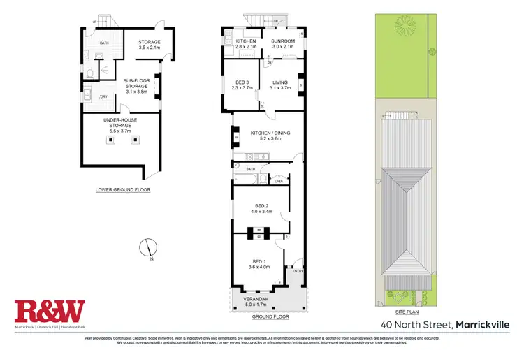 Floorplan of Homely house listing, 40 North Street, Marrickville NSW 2204