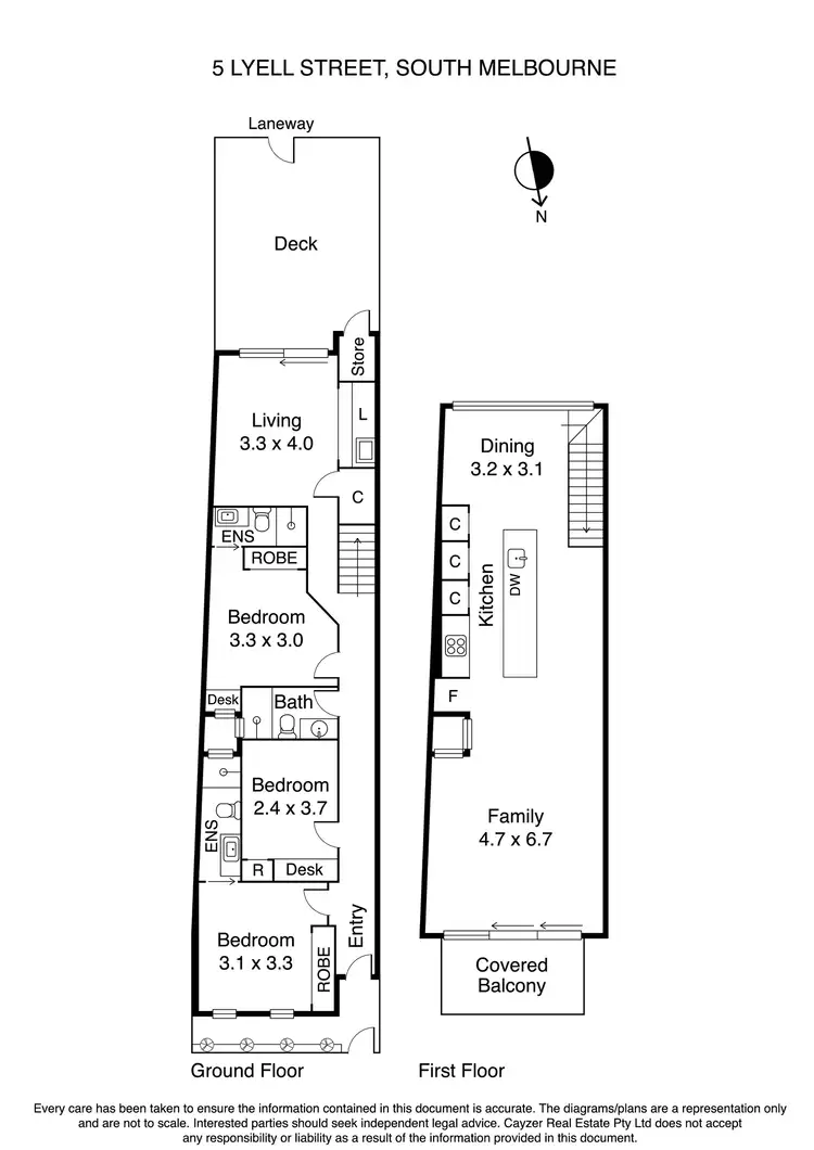 Floorplan of Homely house listing, 5 Lyell Street, South Melbourne VIC 3205