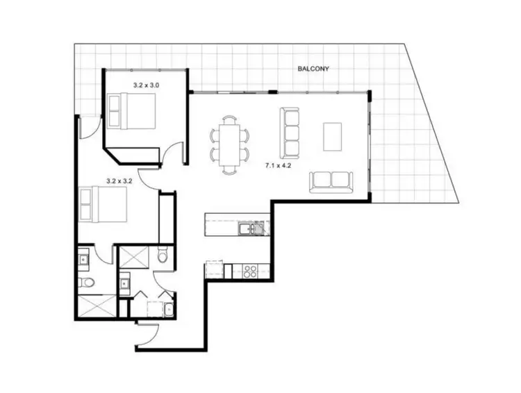 Floorplan of Homely apartment listing, 403/60 Edgewater Boulevard, Maribyrnong VIC 3032