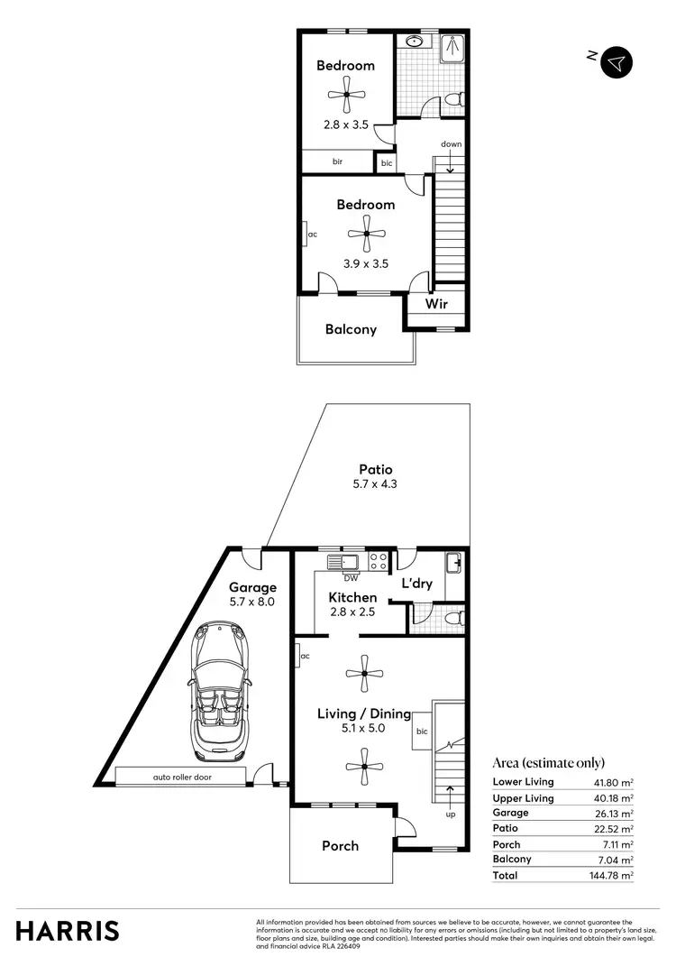 Floorplan of Homely townhouse listing, 11/16 Finniss Street, Marion SA 5043