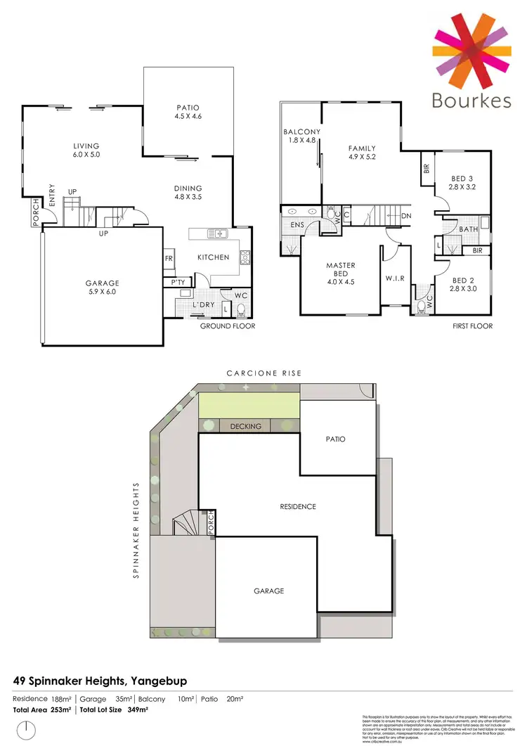 Floorplan of Homely house listing, 49 Spinnaker Heights, Yangebup WA 6164