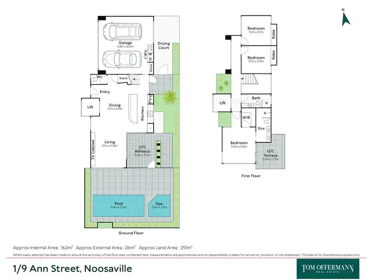 Floorplan of Homely unit listing, 1/9 Ann Street, Noosaville QLD 4566
