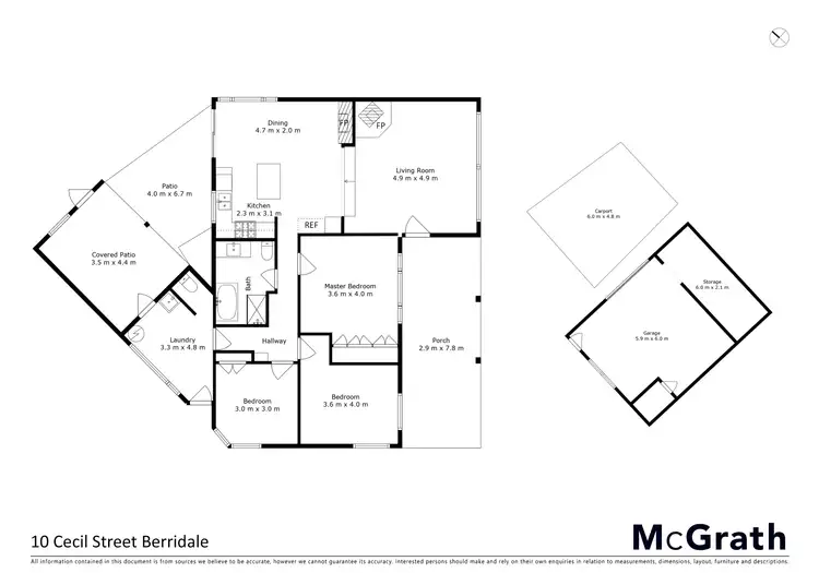 Floorplan of Homely house listing, 10 Cecil Street, Berridale NSW 2628
