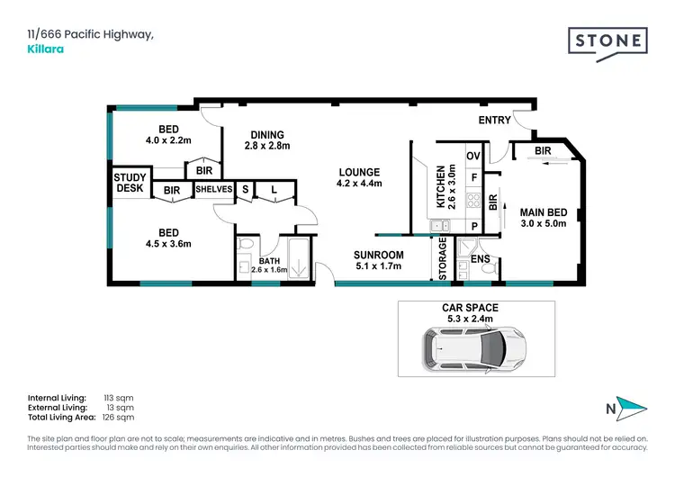 Floorplan of Homely apartment listing, 11/666 Pacific Highway, Killara NSW 2071