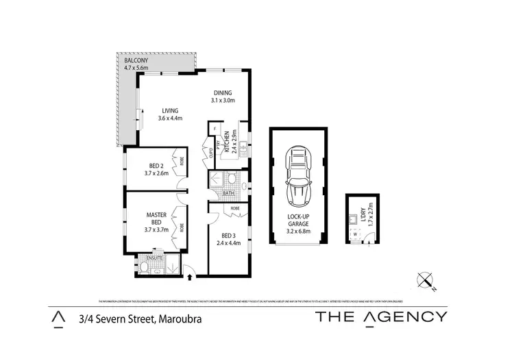 Floorplan of Homely apartment listing, 3/4 Severn Street, Maroubra NSW 2035