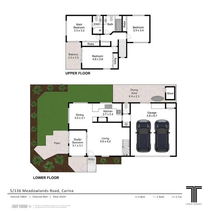 Floorplan of Homely townhouse listing, 5/136 Meadowlands Road, Carina QLD 4152