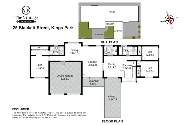 Floorplan of Homely house listing, 25 Blackett Street, Kings Park NSW 2148