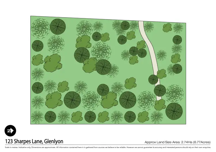 Floorplan of Homely land listing, 123 Sharpes Lane, Glenlyon VIC 3461