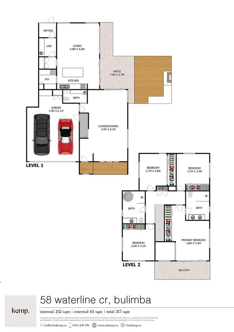 Floorplan of Homely house listing, 58 Waterline Crescent, Bulimba QLD 4171