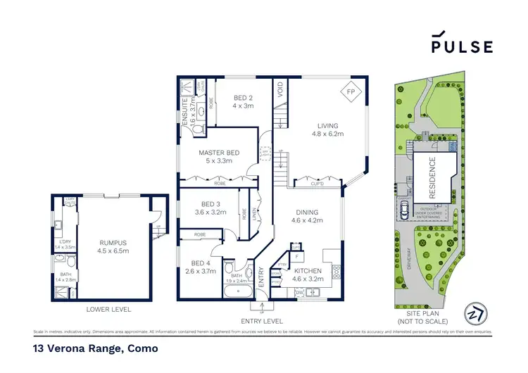Floorplan of Homely house listing, 13 Verona Range, Como NSW 2226